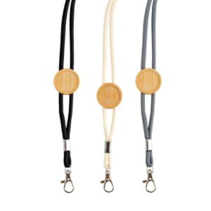 West Lanyard com ajustável em bamboo