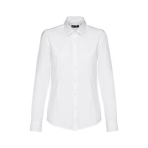 THC TOKYO WOMEN WH. Camisa oxford de manga comprida para senhora. Cor branca